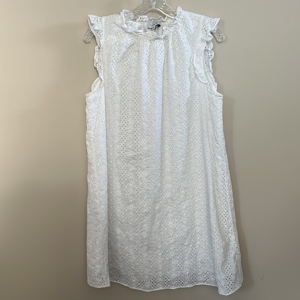 & Other Stories White Eyelet Mini Dress - Picture 3 of 14